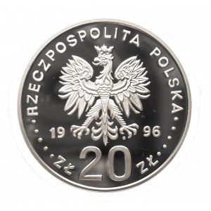 Polska, Rzeczpospolita od 1989 roku, 20 złotych 1996, IV Wieki Stołeczności Warszawy