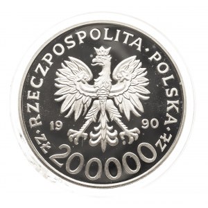 Polska, Rzeczpospolita od 1989 roku, 200000 złotych 1990, Gen. Dyw. Stefan Rowecki Grot