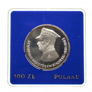 Polska, PRL (1944-1989), 100 złotych 1981, Gen. Władysław Sikorski