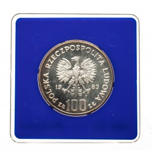 Polska, PRL (1944-1989), 100 złotych 1983, Ochrona środowiska - Niedźwiedź