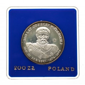 Polska, PRL (1944-1989), 200 złotych 1983, Jan III Sobieski - 300 Lat Odsieczy Wiedeńskiej