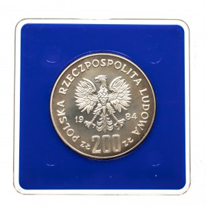 Polska, PRL (1944-1989), 200 złotych 1984, XIV Zimowe Igrzyska Olimpijskie Sarajewo 1984