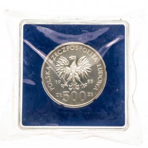 Polska, PRL (1944-1989), 500 złotych 1985, 40 Lat ONZ