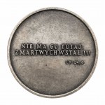 Medal Stations of the Cross - Station XIV Jesus Layed in the Tomb, Inco - Veritas Czestochowa, silver