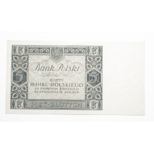 Poland, II Rzeczpospolita (1919 - 1939), 5 ZŁOTYCH, 2.02.1930, DN series.