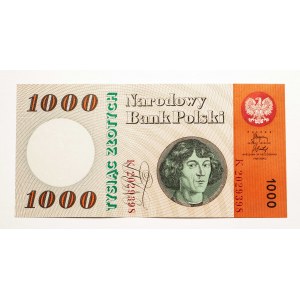 Poland, PRL 1944 - 1989, 1000 ZŁOTYCH 29.10.1965, K series.