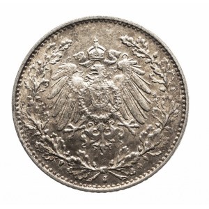 Niemcy, Cesarstwo Niemieckie (1871-1918), 1/2 marki 1912 J, Hamburg