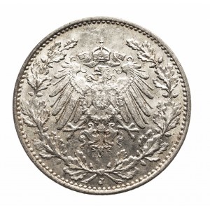 Niemcy, Cesarstwo Niemieckie (1871-1918), 1/2 marki 1914 J, Hamburg