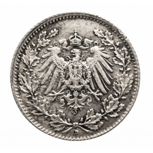 Niemcy, Cesarstwo Niemieckie (1871-1918), 1/2 marki 1915 D, Monachium