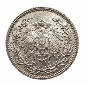 Niemcy, Cesarstwo Niemieckie (1871-1918), 1/2 marki 1915 F, Stuttgard