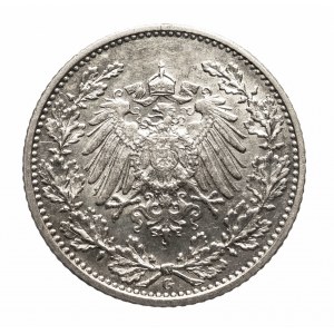 Niemcy, Cesarstwo Niemieckie (1871-1918), 1/2 marki 1915 G, Karlsruhe