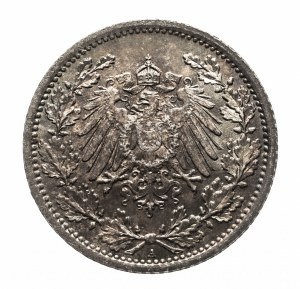 Germany, German Empire (1871-1918), 1/2 mark 1916 A, Berlin