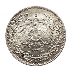 Niemcy, Cesarstwo Niemieckie (1871-1918), 1/2 marki 1916 D, Monachium
