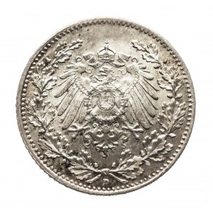 Germany, German Empire (1871-1918), 1/2 mark 1916 D, Munich