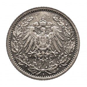 Niemcy, Cesarstwo Niemieckie (1871-1918), 1/2 marki 1917 A, Berlin
