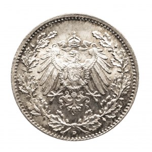 Niemcy, Cesarstwo Niemieckie (1871-1918), 1/2 marki 1917 D, Monachium