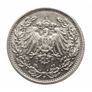 Niemcy, Cesarstwo Niemieckie (1871-1918), 1/2 marki 1917 F, Stuttgart - z duchem