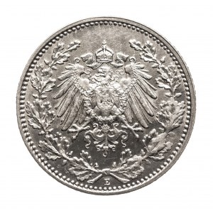 Niemcy, Cesarstwo Niemieckie (1871-1918), 1/2 marki 1918 E, Muldenhutten