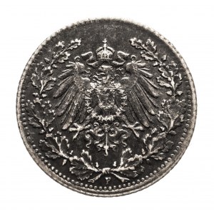 Niemcy, Cesarstwo Niemieckie (1871-1918), 1/2 marki 1919 F, Stuttgart (1)