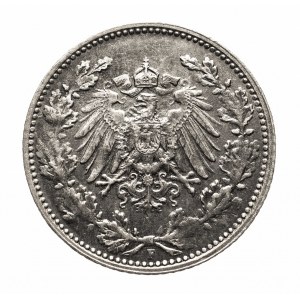 Niemcy, Cesarstwo Niemieckie (1871-1918), 1/2 marki 1919 F, Stuttgart (2)