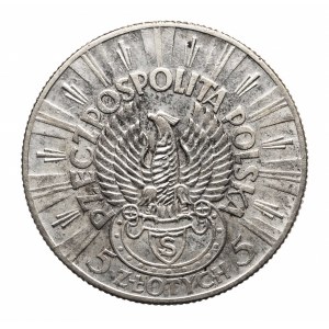 Polska, II Rzeczpospolita (1918-1939), 5 złotych Piłsudski - Orzeł Strzelecki 1934, Warszawa.