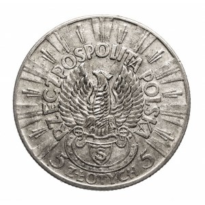 Polska, II Rzeczpospolita (1918-1939), 5 złotych Piłsudski - Orzeł Strzelecki 1934, Warszawa.