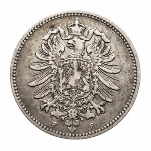 Niemcy, Cesarstwo Niemieckie (1871-1918), 1 marka 1886 F, Stuttgart
