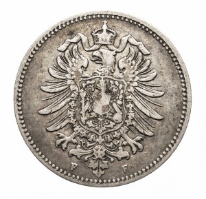 Germany, German Empire (1871-1918), 1 mark 1886 F, Stuttgart