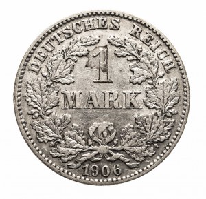 Germany, German Empire (1871-1918), 1 mark 1906 G, Karlsruhe