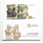 Rzeczpospolita Polska, NBP - banknot kolekcjonerski, 20 złotych 18.01.2022, Ochrona polskiej granicy wschodniej.