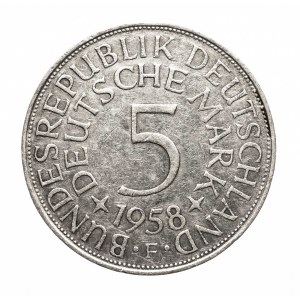 Niemcy, RFN, 5 marek 1958 F, Stuttgart
