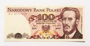 Poland, PRL( 1944 - 1989), 100 ZŁOTYCH 17.05.1976, BC series.