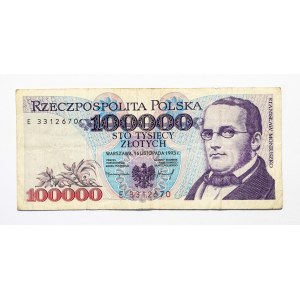 Rzeczpospolita Polska, 100000 ZŁOTYCH 16.11.1993, seria E.