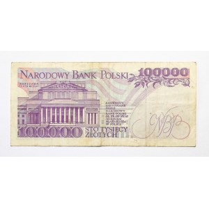 Rzeczpospolita Polska, 100000 ZŁOTYCH 16.11.1993, seria E.