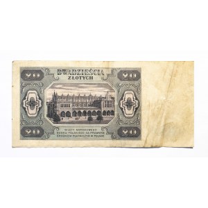Poland, PRL (1944 - 1989), 20 ZŁOTYCH 1.07.1948, DB series.