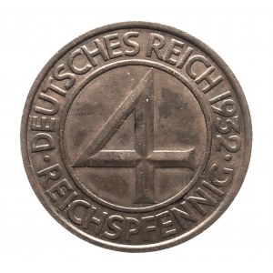 Niemcy, Republika Weimarska (1918-1933), 4 fenigi 1932 A, Berlin
