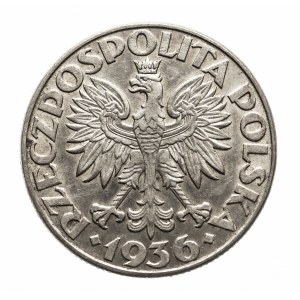 Polska, II Rzeczpospolita (1918-1939), 2 złote 1936, Żaglowiec, Warszawa (1)