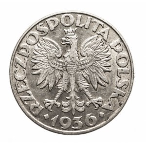 Polska, II Rzeczpospolita (1918-1939), 2 złote 1936, Żaglowiec, Warszawa (3)