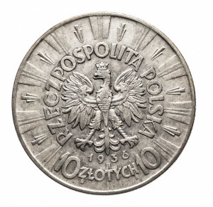 Poland, Second Republic (1918-1939), 10 zloty 1936 Pilsudski, Warsaw