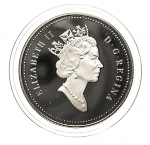 Kanada, Alžběta II (1952-2022), 1 dolar 1993 - Stanley Cup.
