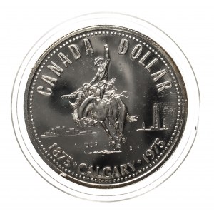 Kanada, Elżbieta II (1952-2022), 1 Dolar Ottawa 1975 - Calgary.