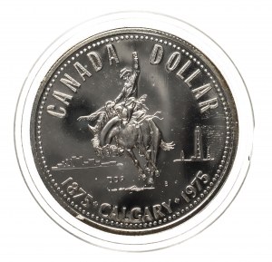Kanada, Alžběta II (1952-2022), 1 dolar Ottawa 1975 - Calgary.