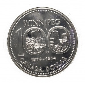 Kanada, Elżbieta II (1952-2022), Dolar 1974 - Winnipeg.