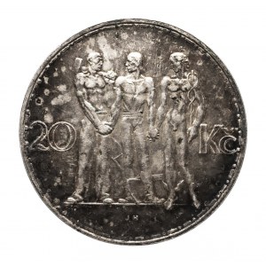 Czechy, Pierwsza Republika (1919-1938), 20 koron 1934, Kremnica