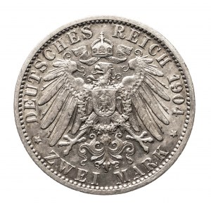 Niemcy, Cesarstwo Niemieckie, Prusy, 2 marki 1904 A, Berlin