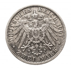 Niemcy, Cesarstwo Niemieckie, Prusy, 2 marki 1907 A, Berlin