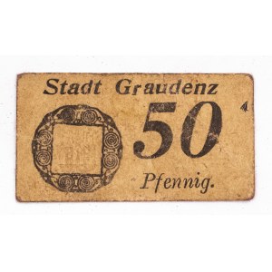 Grudziądz - Powiat i Miasto Grudziądz, bon 50 fenigów 24.01.1920