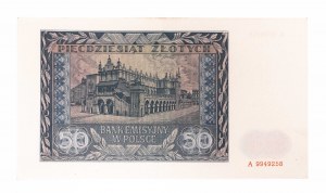 Poland, General Government (1940 - 1941), 50 zloty 1.08.1941, series A