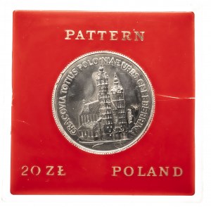 Poland, PRL (1944-1989), 20 zloty 1981 St. Mary's Church - nickel sample