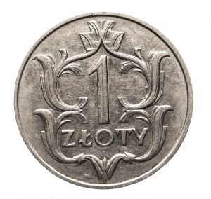 Polsko, Druhá republika (1918-1939), 1 zlotý 1929, Varšava.